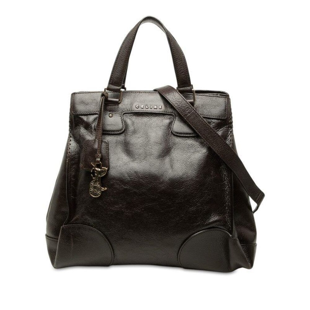 CELINE Leather 2way Bag